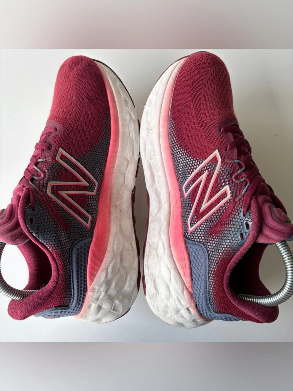 New Balance Women's Maroon and Pink Running Shoes